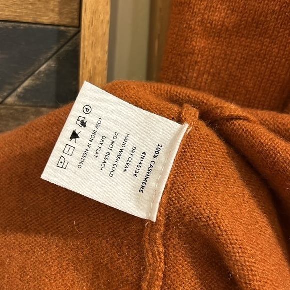 NAADAM Soft Cashmere Open Front Cardigan in Cider XS - Picture 8 of 9